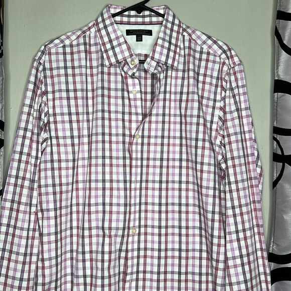 Banana Republic non-iron slim fit long sleeve button-down shirt, size large - Picture 3 of 9